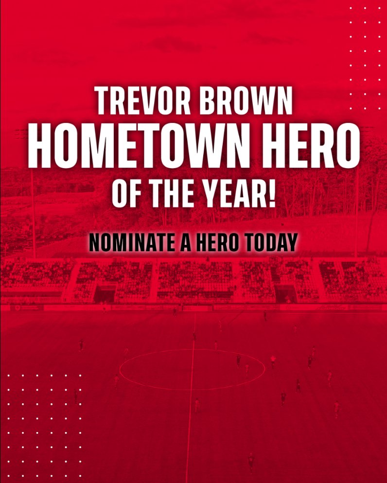 LoudounUnitedFC's tweet photo. Do you have a Hometown Hero in your life that goes above and beyond in the community? Nominate them for the Trevor Brown Hometown Hero of the Year award. The winner will be recognized at our match on August 8th against Charleston Battery at Segra Field!

https://t.co/KhRJJntgDT https://t.co/0869WznIFO