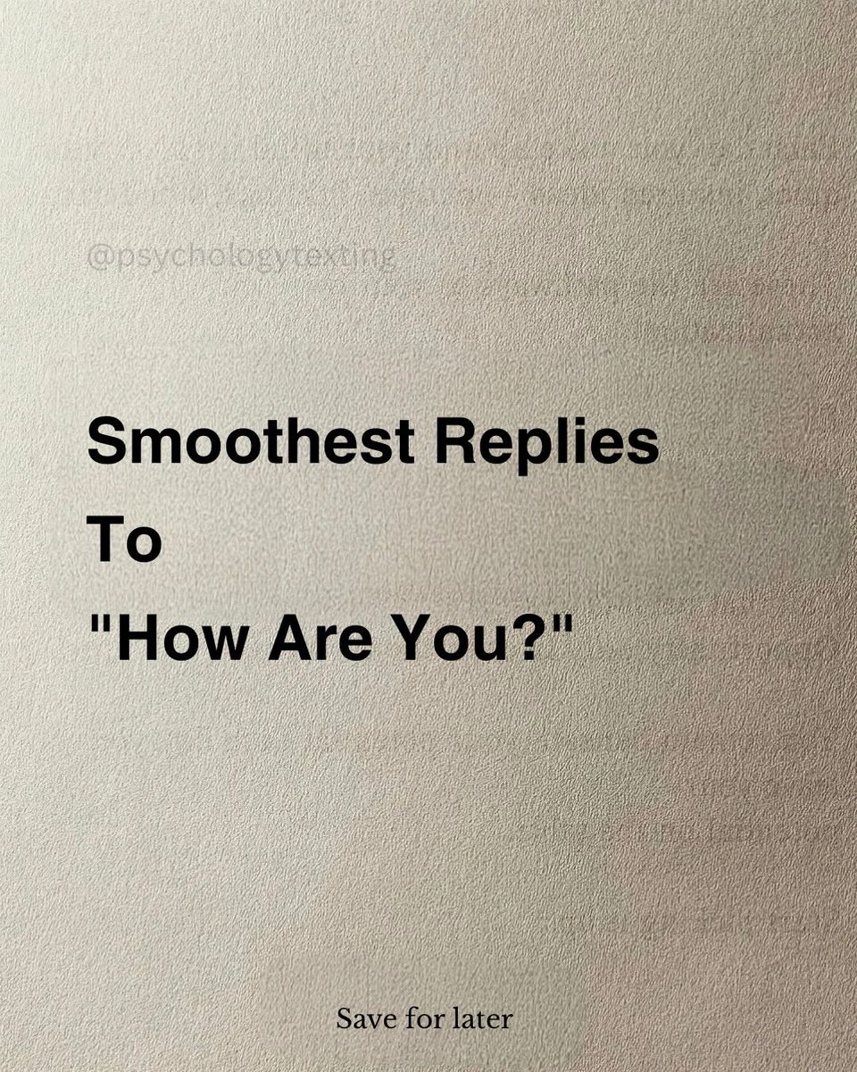 majestymasculin's tweet photo. Smoothest Replies To "How Are You?"

-Thread- https://t.co/SmfEIjpGNO