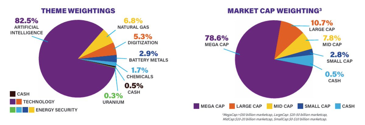 GrizzleInvest's tweet photo. Monthly portfolio snapshot for the Grizzle Growth ETF $DARP — theme and market cap weightings (As of 6/30/2026).

One fund, the full stack of disruption: the technology driving the future and the commodities required to build it.

Learn more about DARP at https://t.co/JzWhVDGYJ5 https://t.co/23gXw2Bxu9