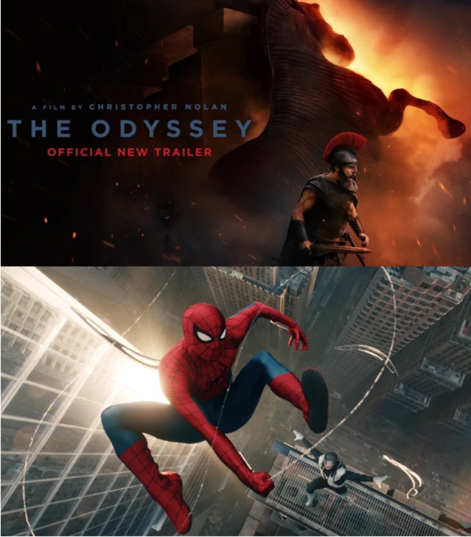 StockRetail's tweet photo. 🚨 Something is about to happen at the domestic box office that has never happened once in recorded history.

In the entire history of the domestic box office, only SIX quarters have ever had two films cross $400M:
📍Q2 2015 — Jurassic World / Age of Ultron
📍Q2 2018 — Infinity War / Incredibles 2
📍Q2 2022 — Top Gun: Maverick / Doctor Strange
📍Q4 2022 — Wakanda Forever / Avatar 2
📍Q4 2024 — Wicked / Moana 2
📍Q2 2025 — Minecraft / Lilo & Stitch
Every single one was Q2 or Q4.
Q3 has never done it.
Now look at right now.
🕷️ Spider-Man: Brand New Day just opened to $360M... the biggest domestic opening of all time, bigger than Endgame, and it did it without a single IMAX screen in North America (which are being added 8/7!)
🏛️ The Odyssey is already at ~$394M in 17 days and still sailing! IMAX 70mm screens are booked for months!

My current projections for the quarter:
Odyssey $580M
Spider-Man $855M  Combined: $1.435 billion
The previous record top 2 in a quarter (Infinity War + Incredibles 2) was $1.098B

This doesn’t just break that record! It Hulk smashes it by 31%.

Here’s the part that's wilder still! At $580M, The Odyssey is the runner-up… and STILL outgrosses five of the six quarterly leaders above. A second-place film would post the third-biggest quarterly gross from this list and lead most quarters!

Then, at $855M in a single quarter, Spider-Man would rank #3 all-time for a full domestic run, behind only Force Awakens and Endgame.

In one quarter. Not a whole run (It'll add more $$ in Q4.) And if it hits $859M this q? It beats Endgame's entire run

And roughly 53% of that $1.435B is already banked, with 59 days still left on the calendar!
The industry just delivered the biggest weekend in North American history ($430M). AMC just posted its biggest 4 days ever!

The Odyssey ran 53% premium large format. Now IMAX begins showing Spider-Man too. Premium screens running at capacity back-to-back instead of fighting each other.
Movie culture just got rewritten in real time.

We are winning
$AMC