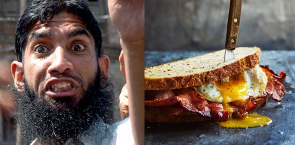 AntiWokeMemes's tweet photo. Muslims in YOUR COUNTRY are demanding that you stop eating bacon in public during the daytime hours of Ramadan.

They demand you respect their belief in Islam

What is your response to them ?? https://t.co/lPWoQmtvz5