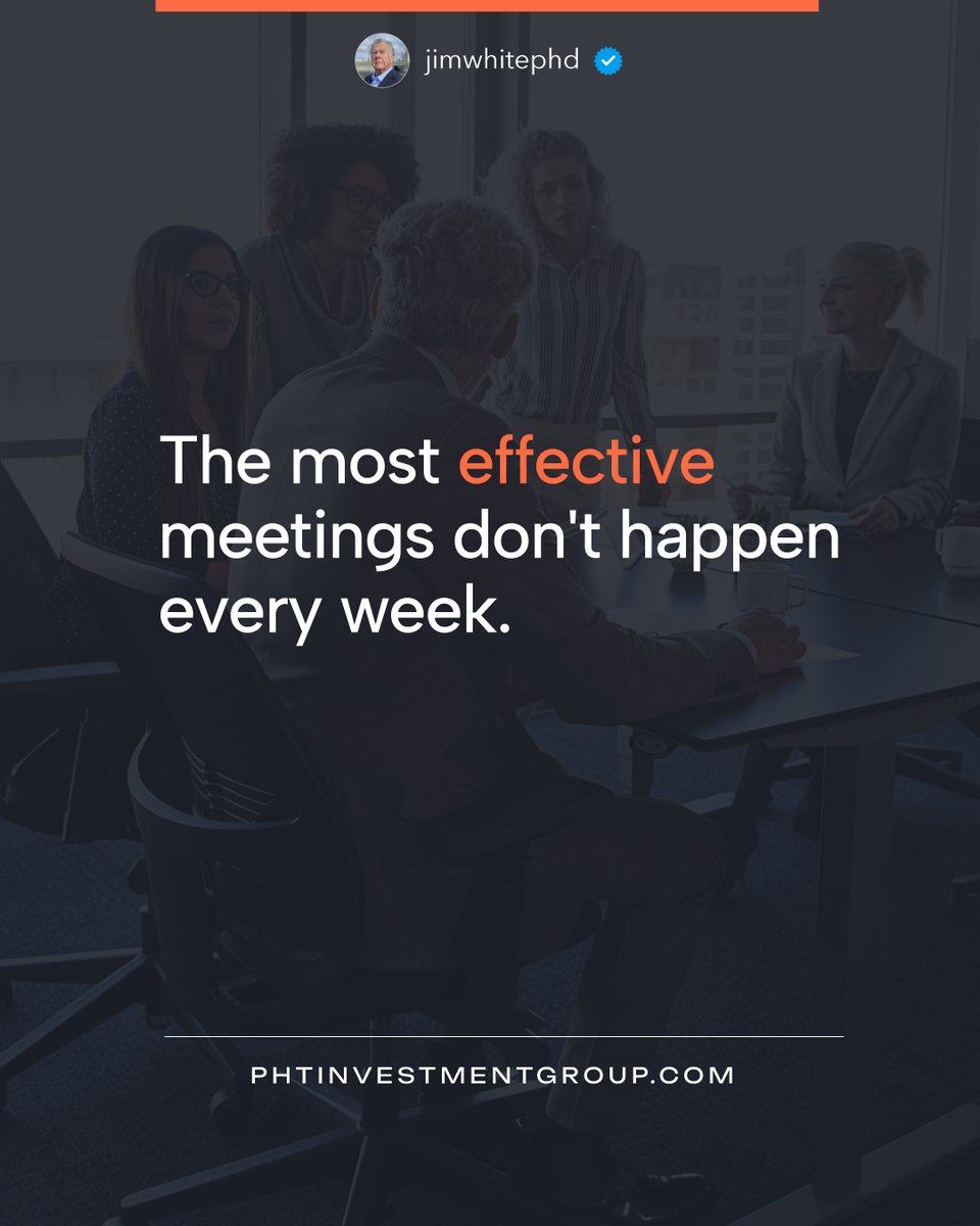 jimlwhite's tweet photo. Goal & Control reviews work because they happen often enough to matter and rarely enough to respect people's time. That balance is the whole discipline.
#Accountability #CircleOfSuccess #Leadership https://t.co/uYU166oMM6