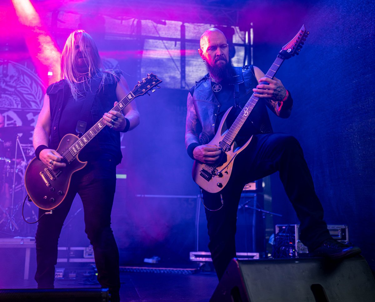 DemonicalBand's tweet photo. Out of the light, into the darkness! Join us at #MalmöMassacre now on FRI 7th at 5 PM (main stage).
Live shots by Peter Wallin from #Dunndret.
#demonical #live #deathmetal #solarguitars #jacksonguitars #dreamtidemusic #agoniarecords https://t.co/z75oHzapcI
