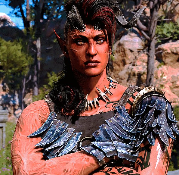 StarLitEevee's tweet photo. God, people that download mods like this could not handle how she looked before release. Datamined Karlach my BELOVED https://t.co/lJ8XbArwZ7