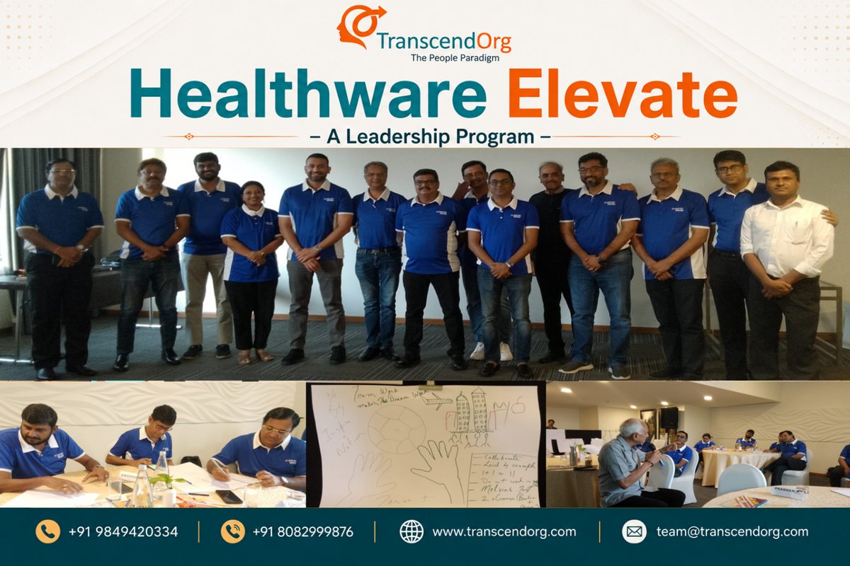 Transcendorg1's tweet photo. Healthware Elevate – Leadership Training

Building stronger leaders through impactful One-on-One conversations, effective leadership, talent engagement, OKRs, and continuous learning.

#HealthwareElevate #Leadership #LeadershipDevelopment https://t.co/EQyFOW5gCI