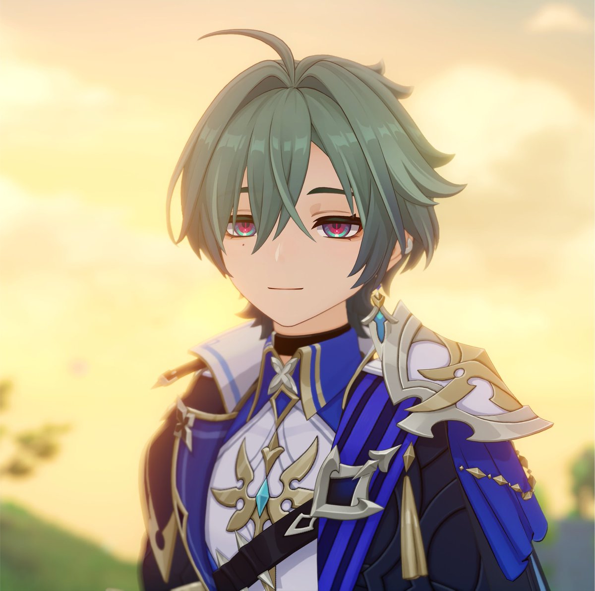 kito_1008's tweet photo. 「…(あー、コイツ話長過ぎんだろ、ダリィ〜)」

の顔してるローエンくん🔷 https://t.co/FcYoUikl4m