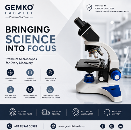 amarjit48313800's tweet photo. Bringing Science Into Focus.

Precision microscopes designed for education, laboratories, and research.
✔️ Reliable Performance
✔️ Premium Quality
✔️ Trusted Across India

 Explore our products
https://t.co/4i6MmhwcMq

#GemkoLabwell #Microscope #LaboratoryEquipment #MadeInIndia https://t.co/MDIDP1D450