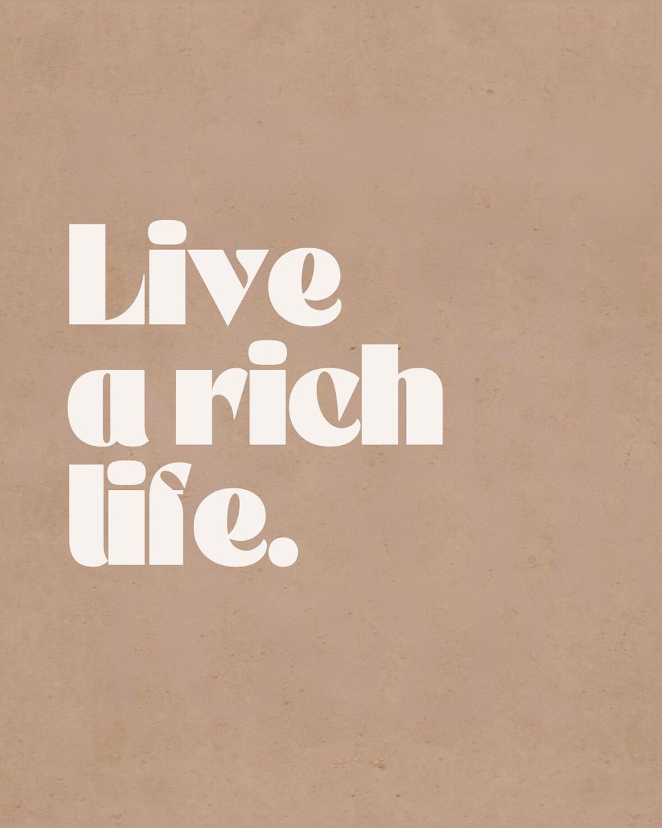 provisionsjames's tweet photo. Live a rich life. https://t.co/NAMg62ZrSx