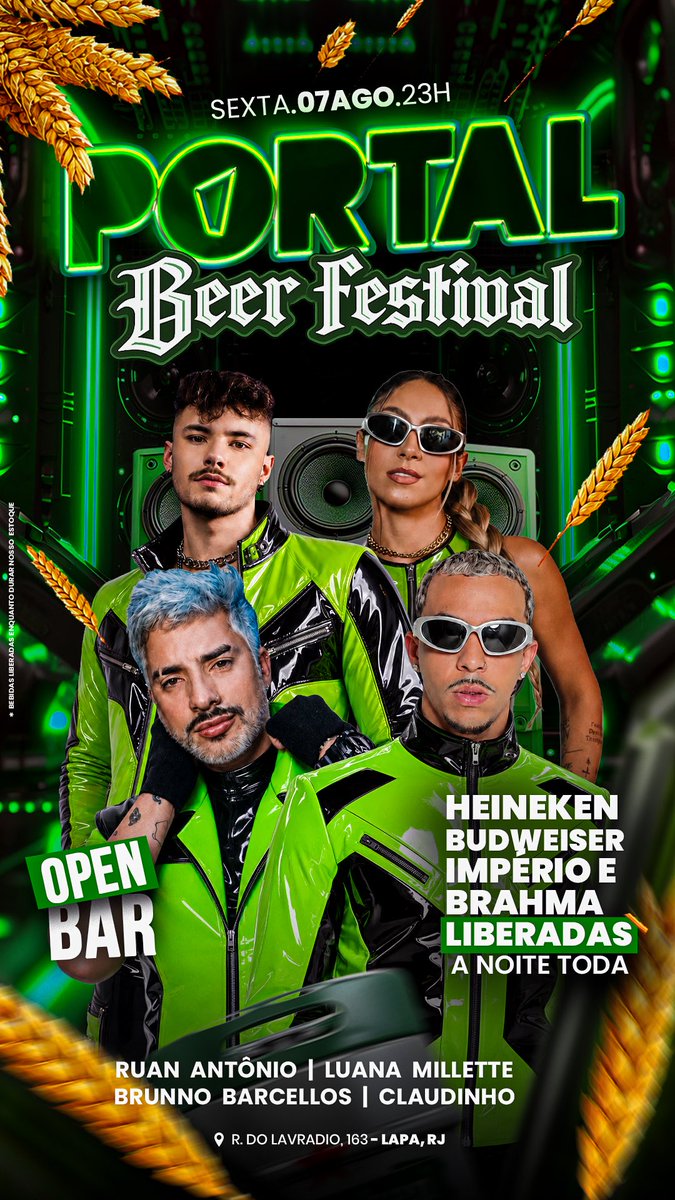 knowallace's tweet photo. O FIM DE SEMANA NO PORTAL PROMETE 🔥
@portalrio_ 

🍺 SEXTA (07/08) — PORTAL BEER FESTIVAL
🪩 Heineken, Budweiser, Império, Brahma e Império Ultra! 🍻

🖤 SÁBADO (08/08) — PORTAL ALL BLACK
🪩 Ballena + pista POP Especial Madonna! 🎤

🔗 Lista de desconto:
https://t.co/vGPhijtYLW https://t.co/wn3qkhKpgD