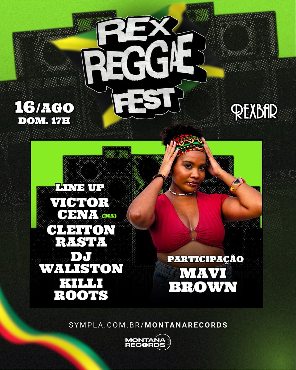 MaviBrownie's tweet photo. Meus Brownies movem céus e terras vey
Vai ter reggae da Mavi Brown no rex reggae fest. Olha pedraaaaa…. 🇯🇲🇯🇲 https://t.co/CFqKd3IS5L