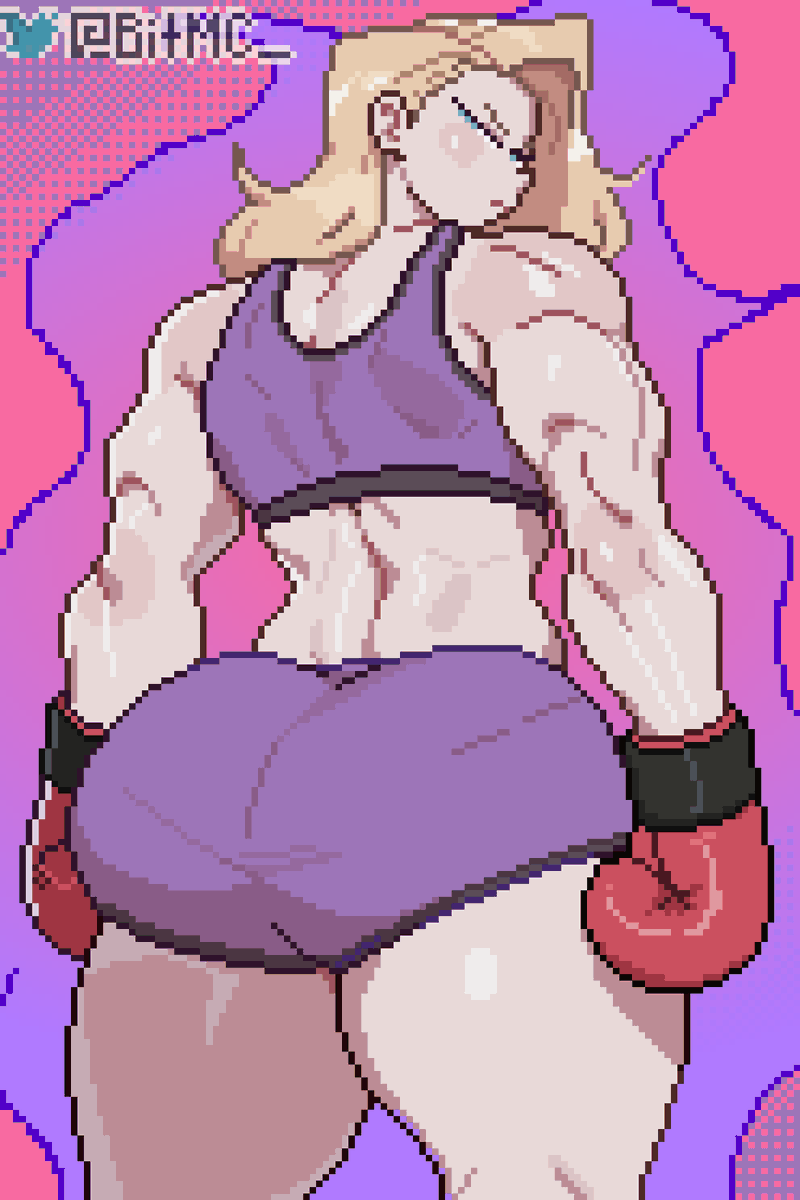 BitMC_'s tweet photo. Gym muscle Girl | SFW #digitalartㅤㅤㅤㅤ #pixelartㅤㅤㅤ #gym https://t.co/6QSvVONiwk