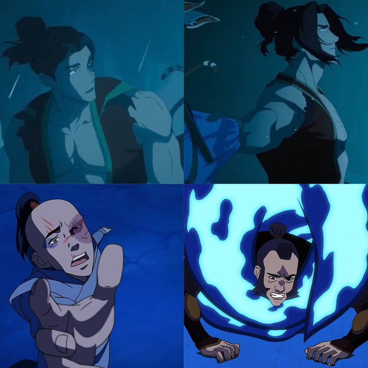 aangdaily's tweet photo. Zuko telling Sokka to face his death with honor when he saw the Ocean Spirit wasn’t just a funny gag. The last time Zuko encountered that spirit, it took down Zhao and wiped out the Fire Nation’s entire naval force. He genuinely thought it was over 😭 https://t.co/eavg5APdFr