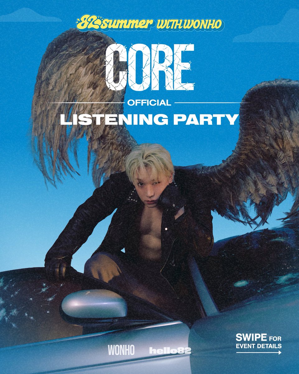 hello82LA's tweet photo. 🐰 82summer WITH WONHO 🐰

We think this will shake you to your CORE 👀
WENEE, save the date for a Listening Party with WONHO!

🐰 8/13 | 5PM
📍 @hello82LA 
This event is open to everyone. No purchase necessary to attend.

*Limited capacity
*First come, first served

@official__wonho 
#WONHO #원호 #CORE #82summer #hello82LA