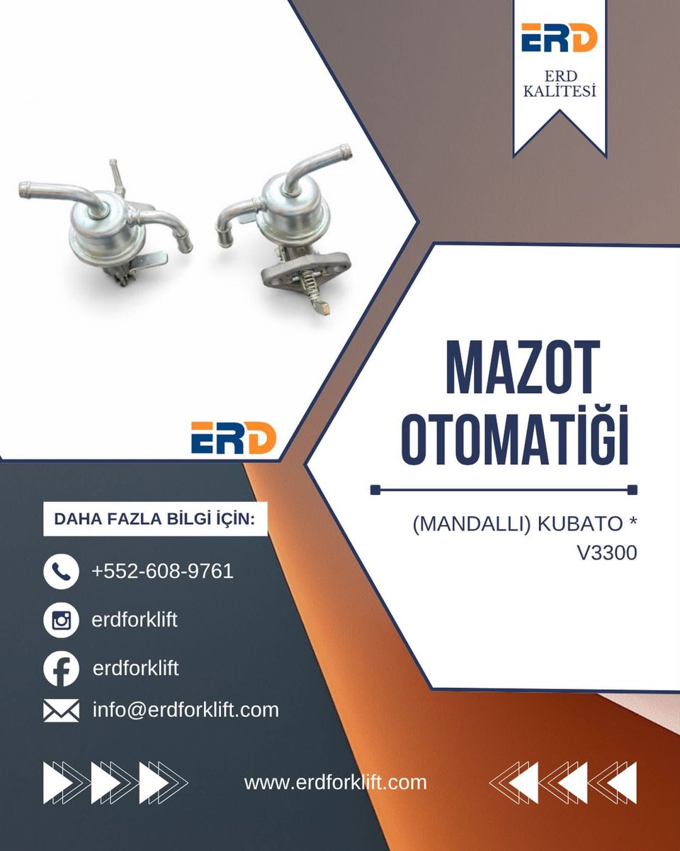 ERDFORKLIFT's tweet photo. MAZOT OTOMATİĞİ (MANDALLI) KUBATO * V3300 şimdi stokta! 🟠🔵

Yükünüzü hafifleten parça çözümleri 🛠️ #erd #erdforklift #forkliftyedekparça #parts #mazototomatiği https://t.co/wOiPKNviGq