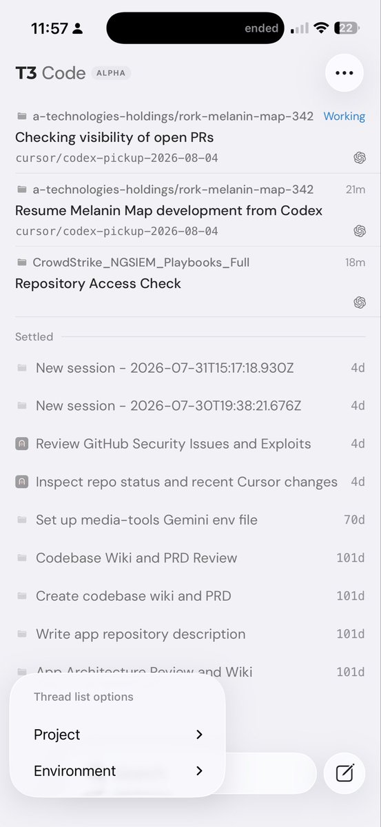 bingocodes's tweet photo. Kimi K3 + Luna from @opencode Zen and Go running in @t3dotcodes saves the day when codex limits run dry. Still can run all my workflows locally and pick it up while on the go with T3 code iOS app. https://t.co/qI1xt0E13i
