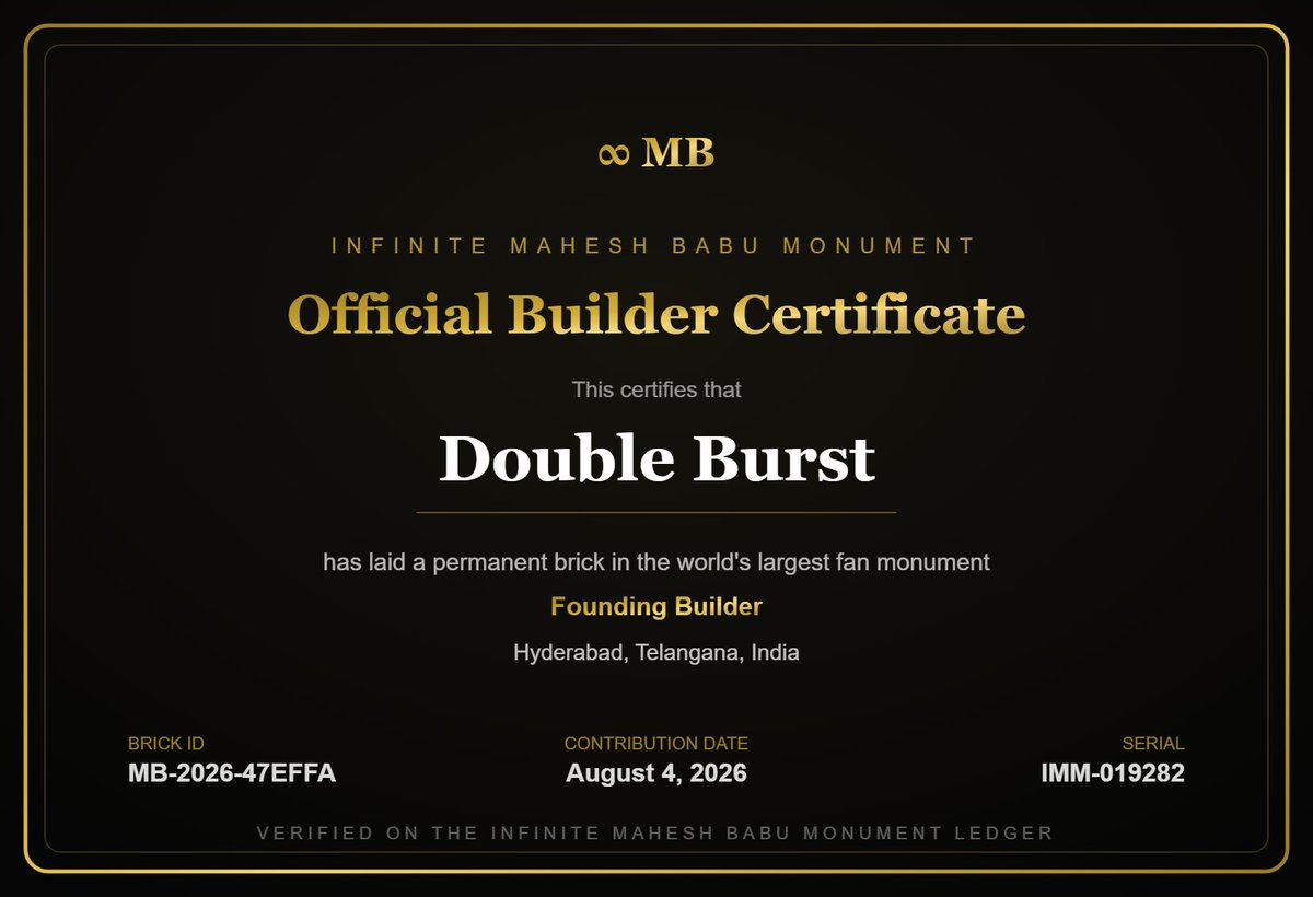 GoodFella_06's tweet photo. My Second certificate after Degree certificate, feeling proud 💪 #MonumentForSSMB #MaheshBabu #Varanasi https://t.co/sKTA5RfBV9