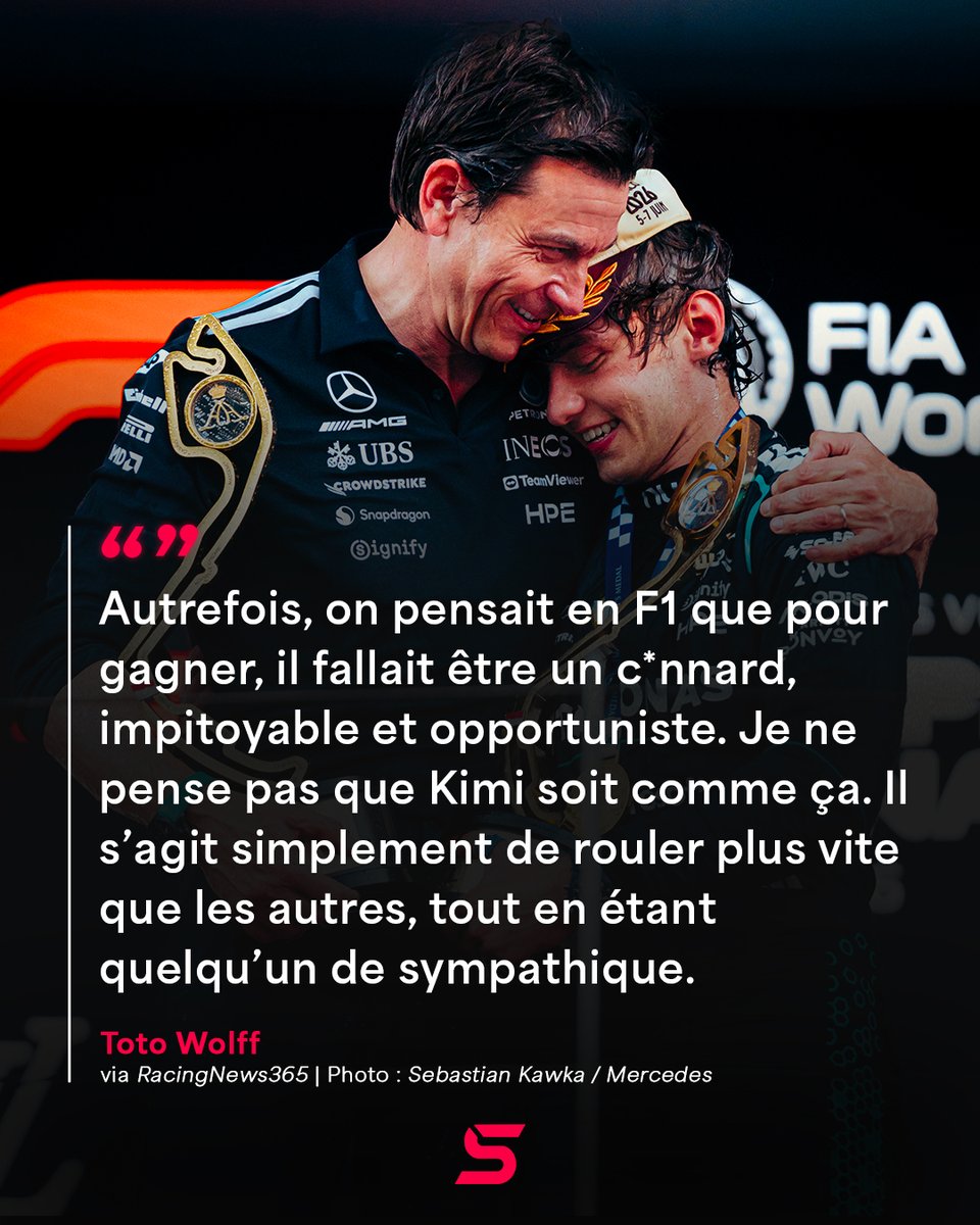 Dernier_Secteur's tweet photo. Selon Toto Wolff, Kimi Antonelli casse l'idée selon laquelle il faut être un "c*nnard" pour gagner en F1 ! 💬🤝

#F1 https://t.co/7k8hMbABxC