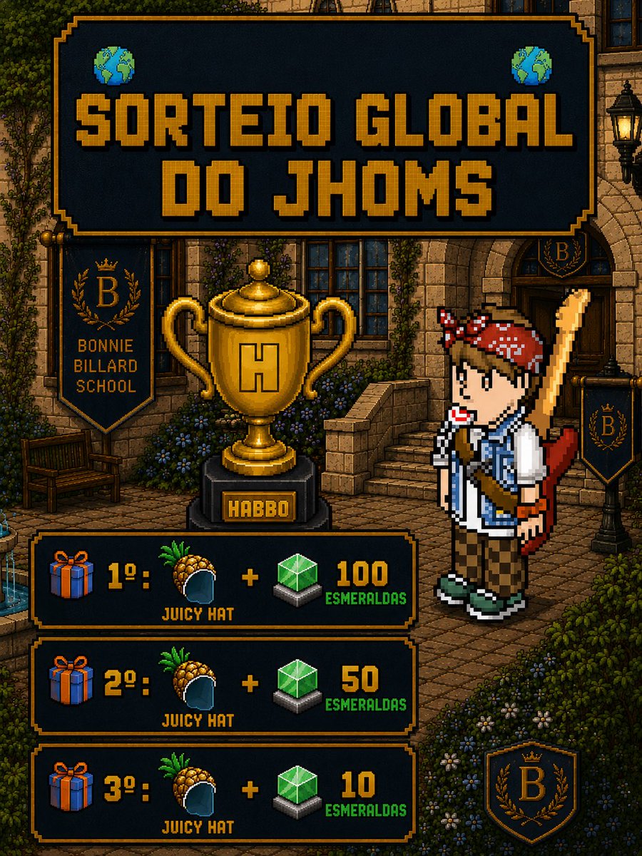 HabboEast's tweet photo. Oi Galera do HabboEast Side! Eu tenho umas notícia bombástica 💣
O sorteio Global do @jhomshb foi reaberto e agora vocês terão uma nova oportunidade de participar! https://t.co/iLOZ8flBDq