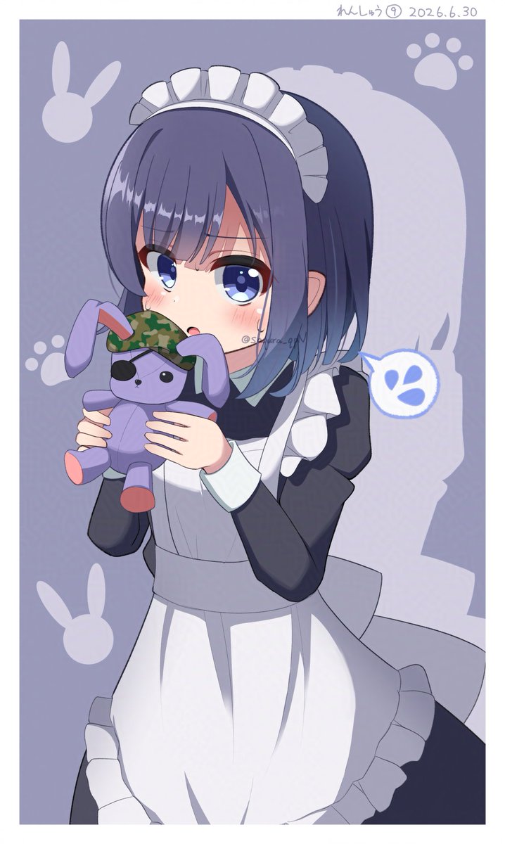 saqur4_qpN's tweet photo. 腹話術メイドさんなフユちゃん🐰 https://t.co/kWJpwC5olX