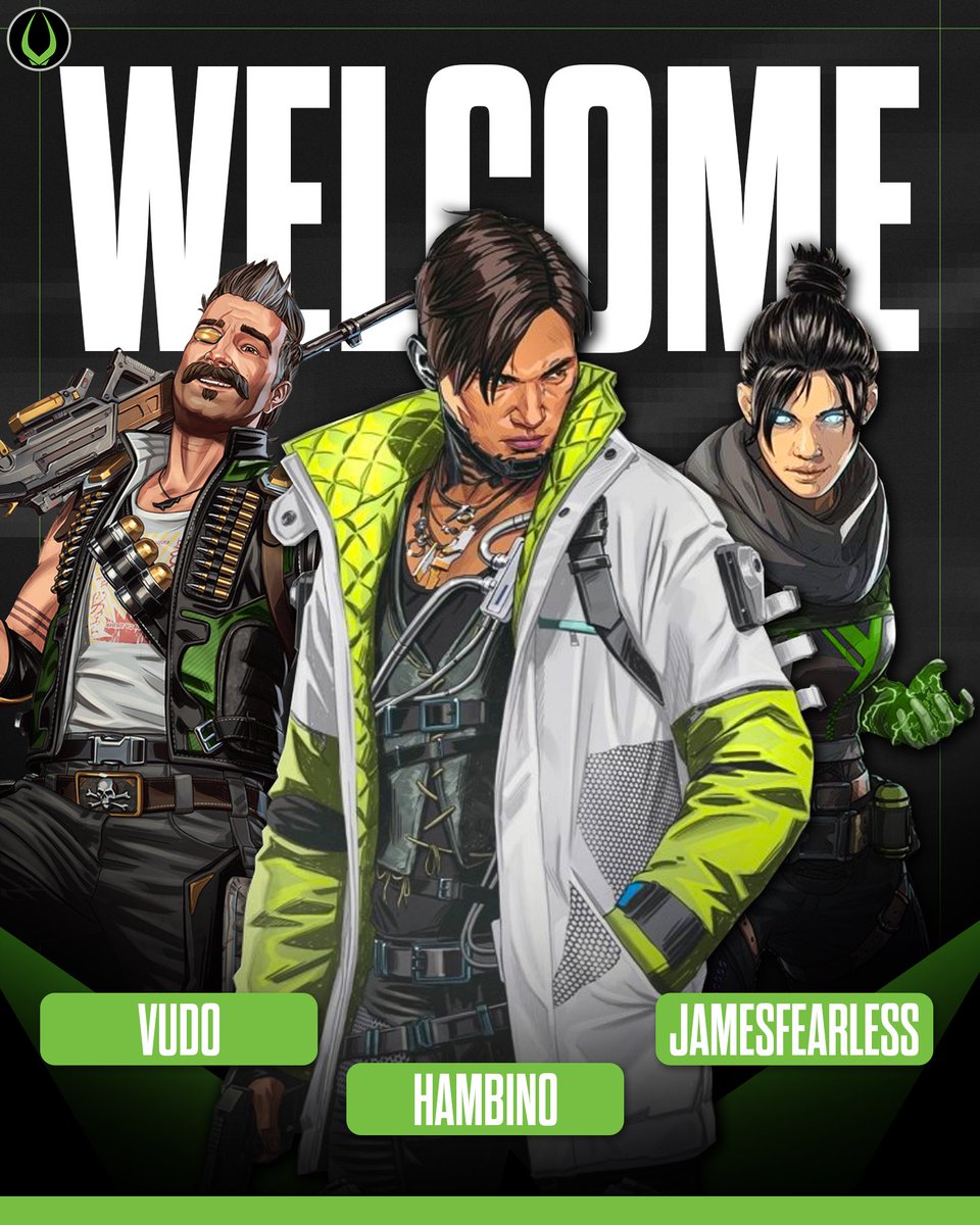 VexX_Gaming's tweet photo. We’re proud to welcome our new Apex Legends roster as they join us and compete in ALGS pro league split 2.

This roster brings the experience and talent to compete with the best in the world. 

See you in Split 2!

@HambinOwO 
@JamesFearless 
@iVudo_ 
@hoplodamus (coach) https://t.co/iMmDTw7iSi