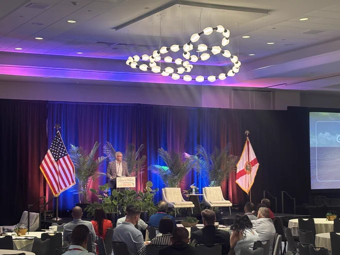 FMCSA Administrator Derek D. Barrs speaks at the Florida Trucking Association Annual Confernce. 