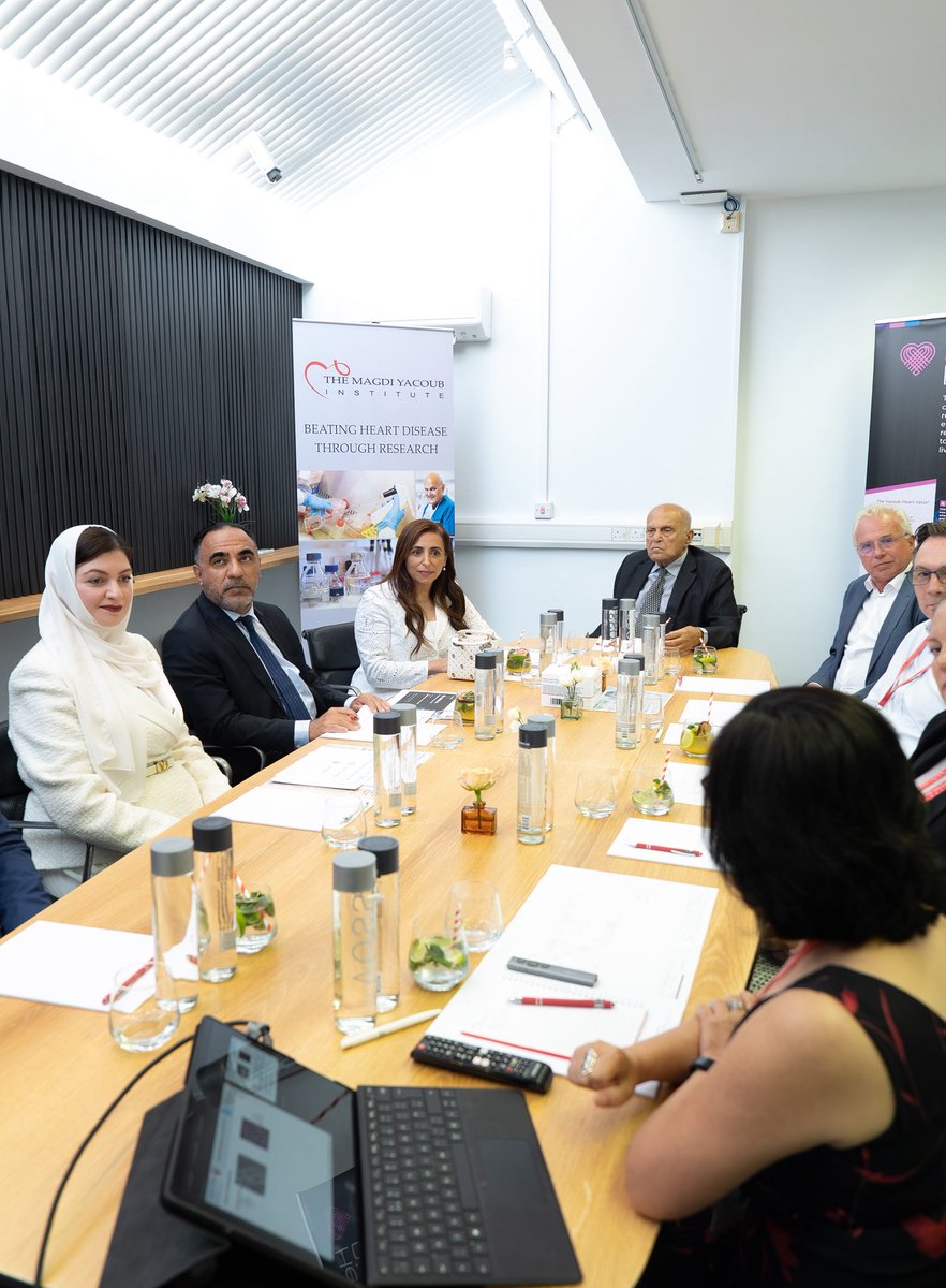 Bodour's tweet photo. I’m honoured to take on the patronage of the Magdi Yacoub Institute and deepen Sharjah’s collaboration with one of the world’s leading centres for cardiovascular research. Together we’ll accelerate discoveries that improve lives everywhere. https://t.co/MkgtKJfzM3