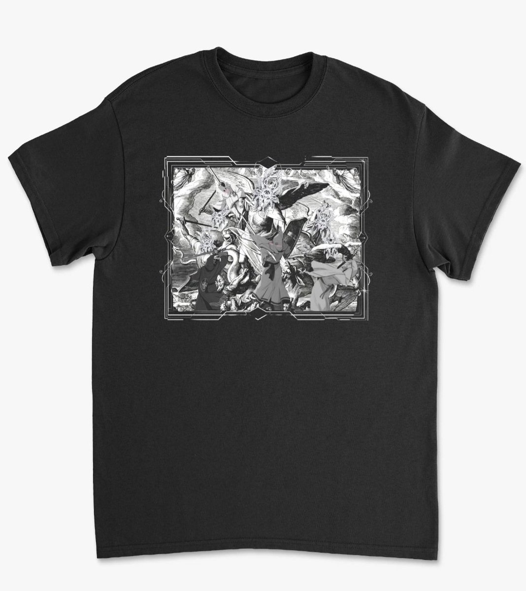 thembocaspian's tweet photo. Howdy yall🖤 this is my 4th year entering the rawpaw annually design challenge. Its available for pre order 8/4/26-9/21/26. 
Available in two cuts and sizes from xs-5xl. 
Check it out! 👇🏽
https://t.co/AoOzwj9waX https://t.co/7xYxYt70rV
