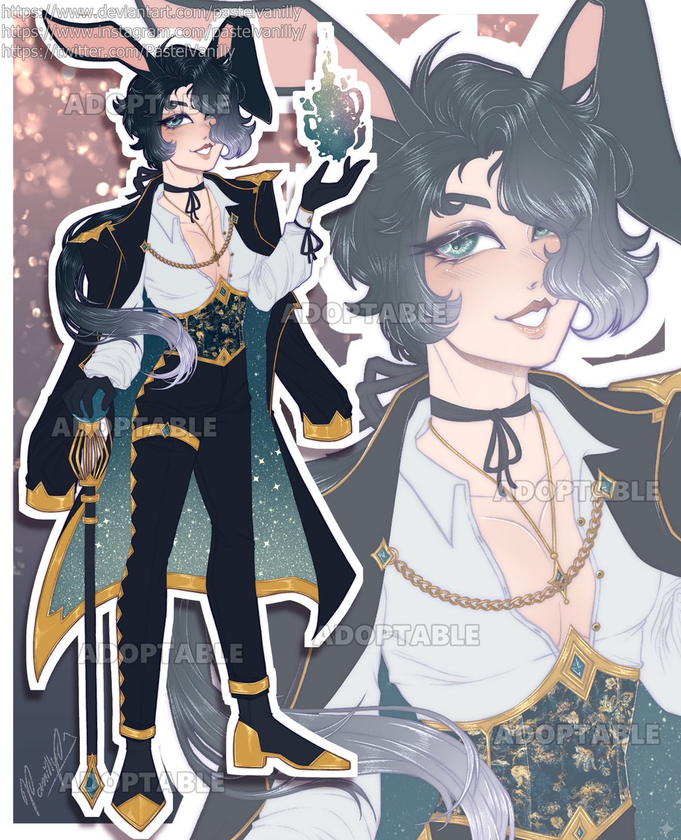 PastelVanilly's tweet photo. Bunny magician adopt!
SB: 5$
AB: 80$
#characterdesign #characteradopt #characteradoptable #adoptable #smallartist #vtuberdesign #dndcharacter https://t.co/KAXvHXW54A
