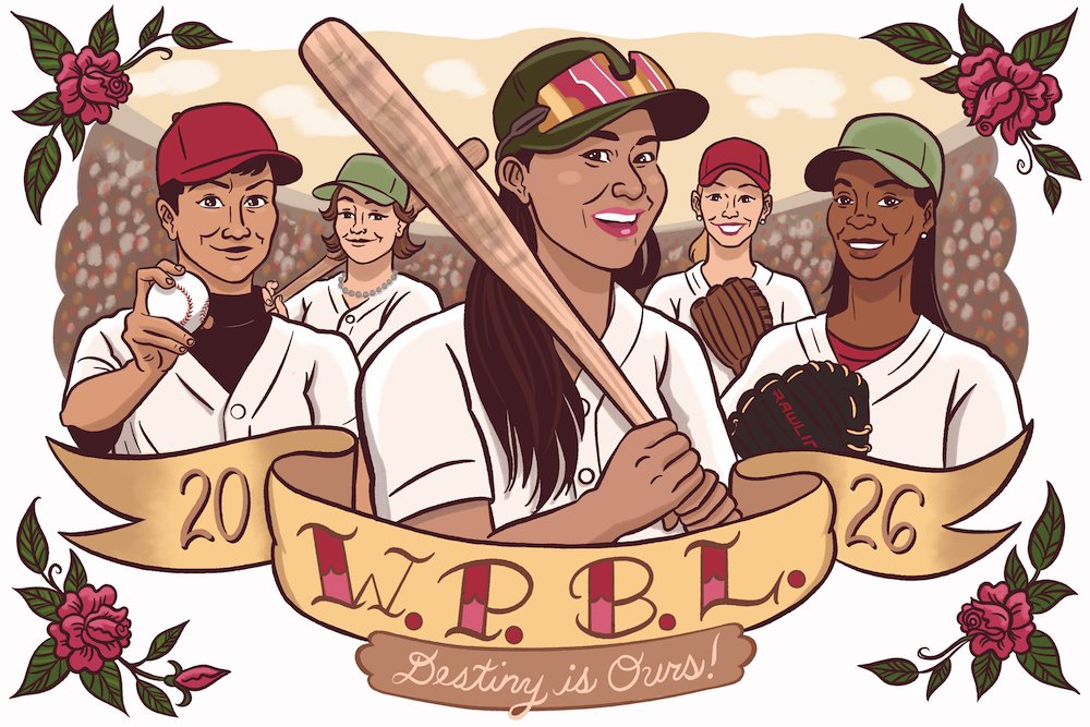 bust_magazine's tweet photo. To celebrate the start of the inaugural Women's Professional Baseball League season, we're revisiting our feature on the players, advocates, and trailblazers who fought for generations to make this moment a reality: 
https://t.co/fZFCEasYEw

@wpbl_official https://t.co/Huaz2xO34m
