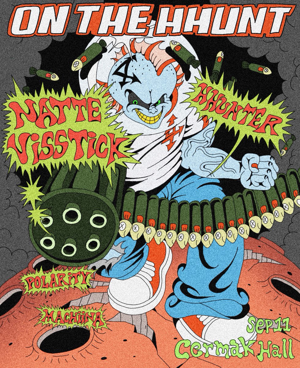 RadiusChicago's tweet photo. » JUST ANNOUNCED »
9.11 » ON THE HHUNT returns to Cermak Hall
w/ HHUNTER, Natte Visstick, Polarity, Machiina 

Presale sign-up » https://t.co/WWs94oV5Xn
Tickets on sale Friday @ 12pm. https://t.co/VmJ1NnGl3B