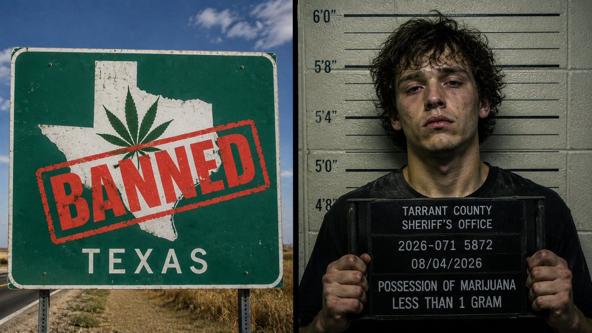 0xQuasark's tweet photo. What the hell is Texas doing? 

180 Days in prison for A GRAM? 
Felony charges for a vape? 

So you're telling me getting 3 DUIs is safer than smoking weed? 

What is even going on right now?? https://t.co/FlznB8ZZRX