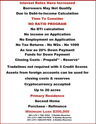 steve3535's tweet photo. Primary Home - No Income No Job Only Funds to Close &amp; Good Credit - Reserves - Custom Loans to Your Needs – NMLS 273767 – 323220
Please Call 972-867-0056 x234 Steven Miller Texas Mortgage Company Thank You https://t.co/QdaAmiOOMB