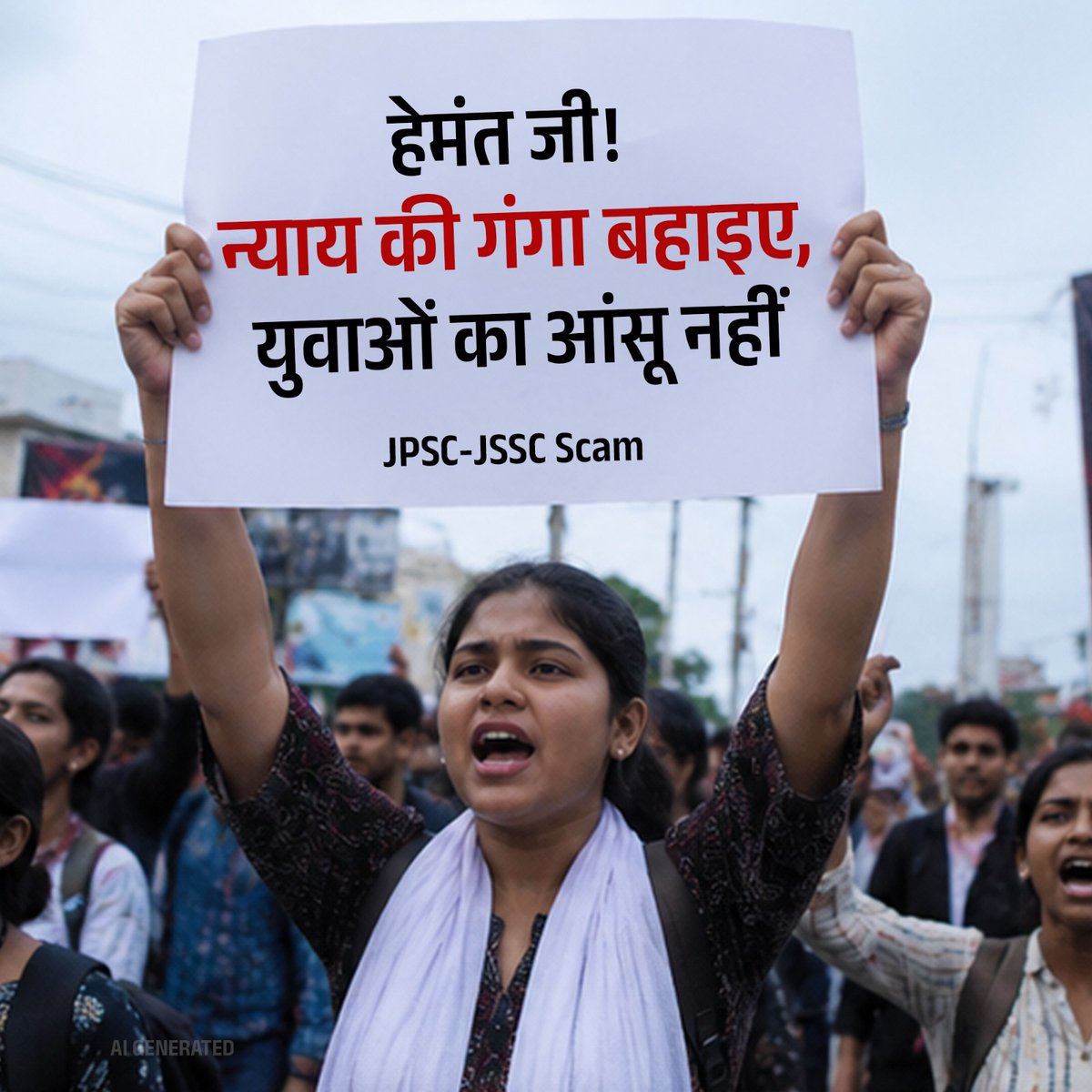 BJP4Jharkhand's tweet photo. JPSC-JSSC में लूट-खसोट मचाने वाले महाभ्रष्ट सीएम @HemantSorenJMM से युवाओं की अपील...
#HemantMustResign https://t.co/593LHscSxm