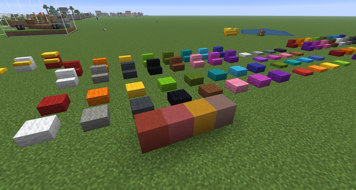 itiswattles's tweet photo. mojang please add ONE MORE batch of features to this update. the concerete is great but its the same tones as wool. WE NEED TERRACOTTA SLABS AND STAIRS. spread the word guys we can make it happen🗣️🗣️🗣️ https://t.co/SuWBAfB6a9