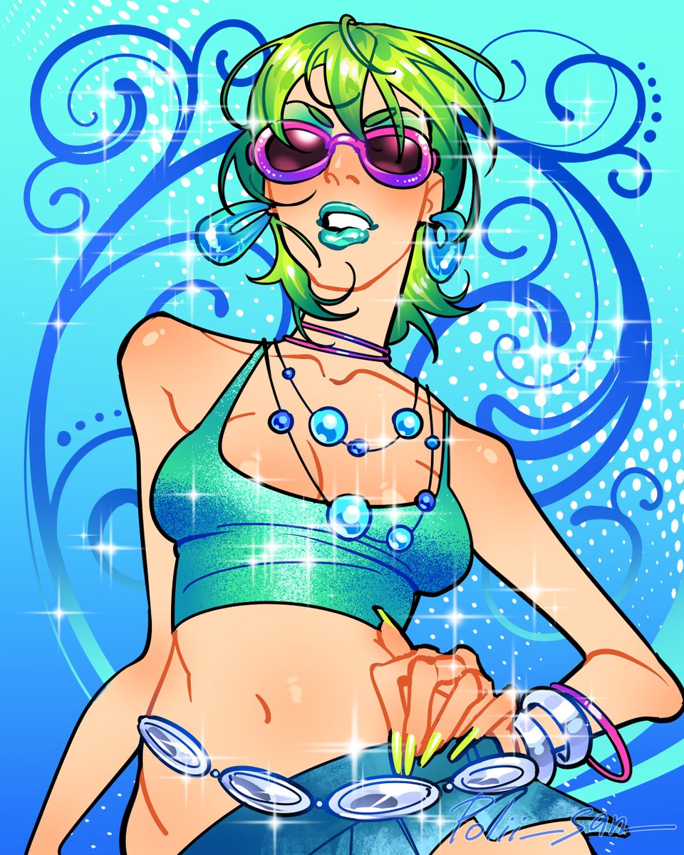 Polii__san's tweet photo. Slay trio is completed 
#jjba #stoneocean https://t.co/CxKwyHfrHX