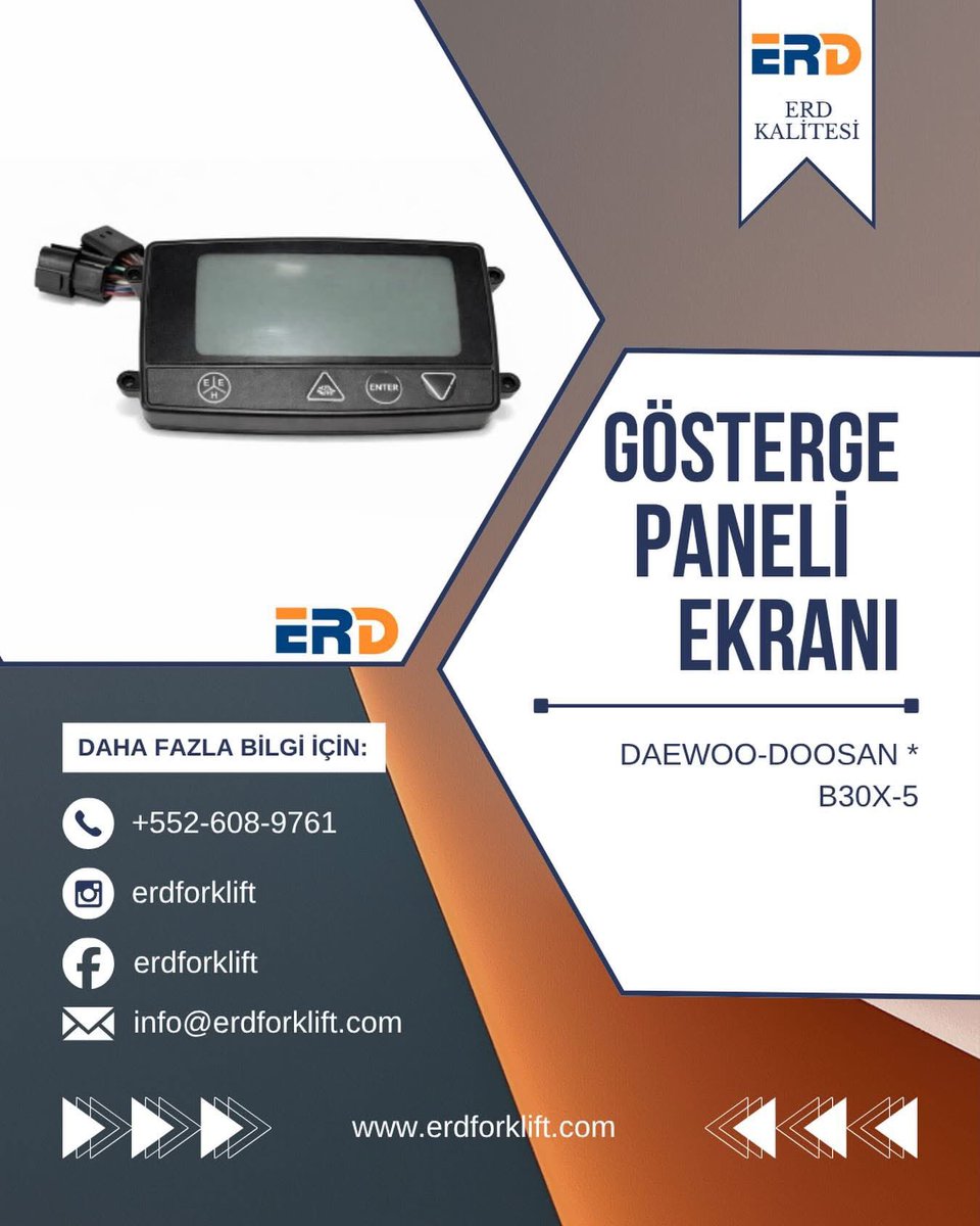 ERDFORKLIFT's tweet photo. GÖSTERGE PANELİ EKRANI / DAEWOO-DOOSAN * B30X-5 şimdi stokta! 🟠🔵

Yükünüzü hafifleten parça çözümleri 🛠️ #erd #erdforklift #forkliftyedekparça #parts #göstergepaneli https://t.co/4wqEa7WXwA