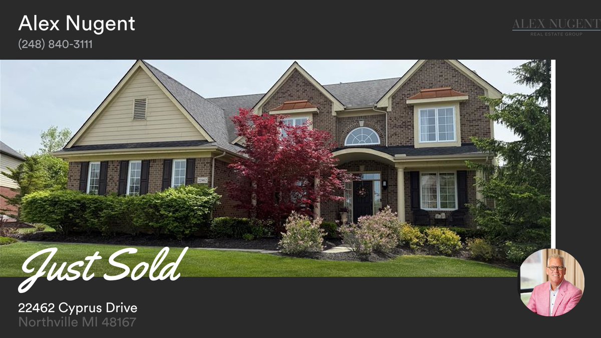 NugentAlex's tweet photo. 🛌 4 🛀 5 🚘 3
📍 22462 Cyprus Drive, Northville, MI, 48167

My latest sale on RateMyAgent.
Real Estate 278515
https://t.co/SX53vXOTNk

...
#ratemyagent #realestate https://t.co/XOUrwltfYh