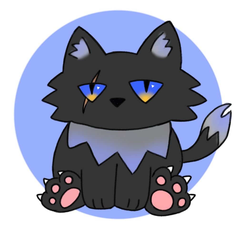 kagerou717's tweet photo. なんか突然描き出してできたうちのガルムです( ・∇・) https://t.co/IhjVHeKC6B