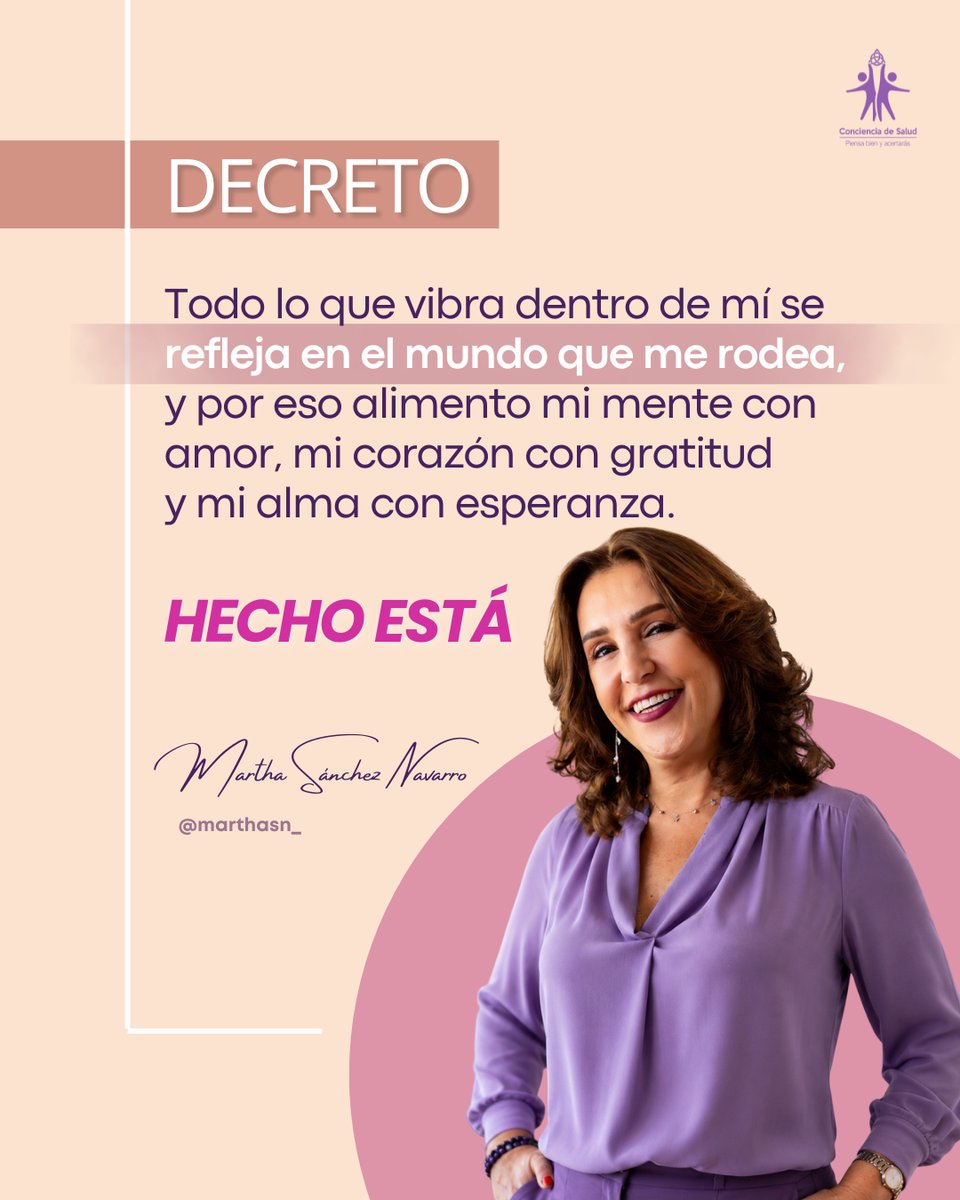 marthasn_'s tweet photo. Cada pensamiento que eliges alimentar, cada emoción que decides fortalecer y cada palabra que pronuncias con intención se convierten en semillas que, con el tiempo, dan fruto en tu vida. #MarthaSánchezNavarro #ConcienciaDeSalud #LunesDeDecretos #EnergíaPositiva https://t.co/JwHT9ZtcV2