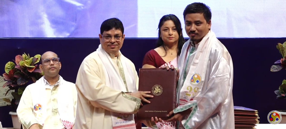 GroupThe58658's tweet photo. We are delighted to announce that 2 https://t.co/gU6tD6fO6W. students, Madhukant and Puja, along with 2 Ph.D. scholars, Dr. Sangay Moktan and Dr. Priyanka Pradhan, from our lab have successfully graduated.Congratulations to them on this wonderful achievement. https://t.co/hWybbm4Zft
