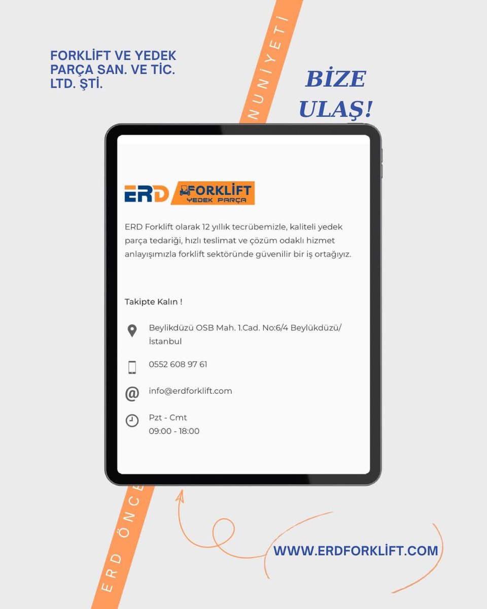 ERDFORKLIFT's tweet photo. ➡️ Erd Forklift, sadece yük taşımakla kalmaz; işletmenize değer katar, işinizi geleceğe taşır.🔧

✅ Daha fazla bilgi almak ve ürünlerimizi yakından incelemek için hemen resmi web sitemizi ziyaret edin:

🟠🔵 https://t.co/l6AWDEYWju 🟠🔵

#erd #erdforklift #yedekparca #parts https://t.co/8AFSp4QOym