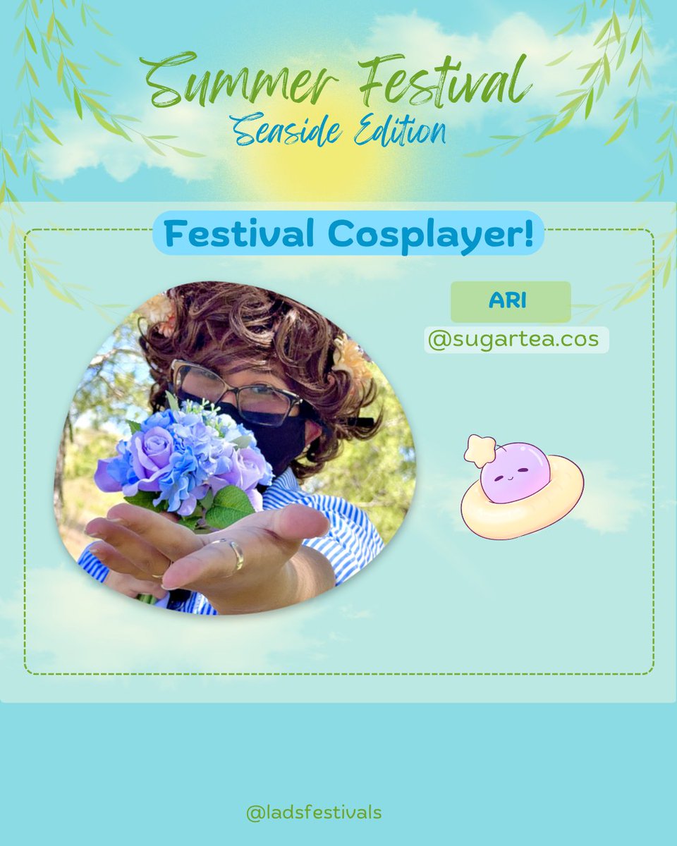 LADSFestivals's tweet photo. 𓇼 ⋆.˚ 𓆉 𓆝 𓆡⋆.˚ 𓇼

Introducing our Festival's Xavier Cosplayer! 💙🫶

@ sugartea.cos (Insta) is coming to bring everyone some adorable summer pictures of our dear Hunter!

Please make sure to check out their socials and show Ari lots of love!

#ladseasidefest https://t.co/Uf7IW9k1Ga