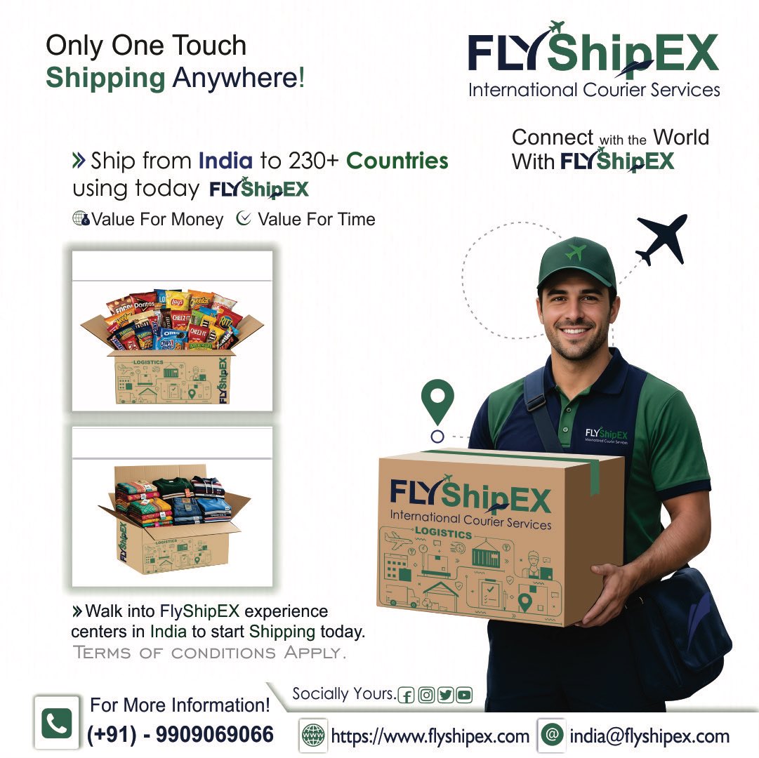ramchandrasukla's tweet photo. #ShipNow today with #FlyShipEX 
#México #logistics #courier https://t.co/Z7bPqbP9Et