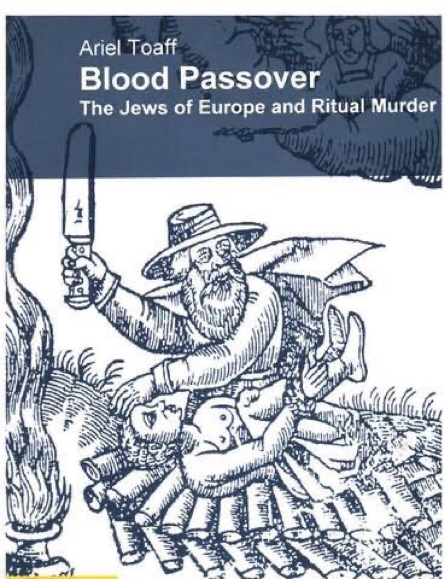 macoortheoz's tweet photo. Ariel Toaff, a professor of Medieval and Renaissance History at Bar-Ilan University in Israel and the son of the late Chief Rabbi of Rome, Elio Toaff, stated in his book “Blood Passover” that Jews during the Middle Ages sacrificed Christian children and used their blood in rituals. Some even sold the blood to other Jews.