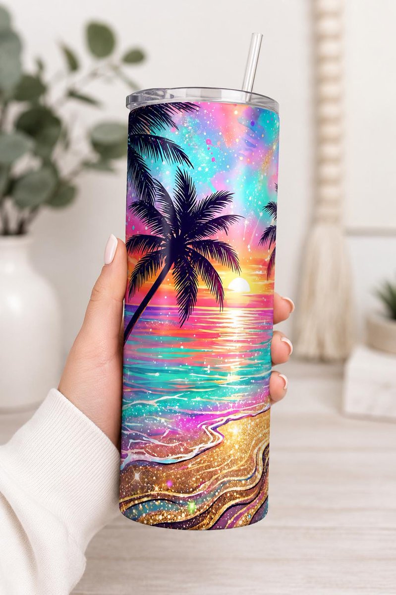 MeaghanMeegan's tweet photo. Meet the Personalized Tropical Sunset Tumbler — a #CustomTumbler that vibes like a summer vacay. Pack your name, sunscreen, and sip in style with beachy sunset vibes. #Tumbler #PersonalizedTumbler Tap the link in bio. https://t.co/GXsRRNeoXp