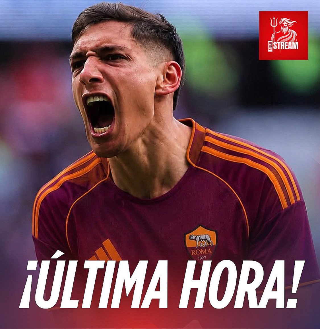 AtletiStream's tweet photo. 💣🚨¡ÚLTIMA HORA! Informa @GerGarciaGrova que Nahuel Molina a la Roma está MUY AVANZADO. 

🔴⚪️ El club colchonero recibiría 16 millones de euros por el argentino. https://t.co/l2jSeeHiMH
