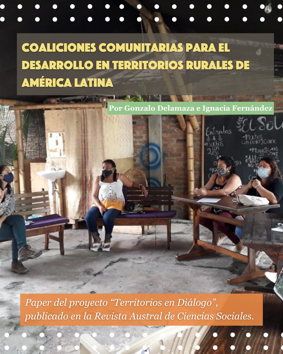 Rimisp's tweet photo. 📄 NUEVO PAPER | Coaliciones comunitarias para el desarrollo en territorios rurales de América Latina.  
Un análisis sobre coaliciones comunitarias en 🇵🇪🇨🇴🇸🇻🇲🇽, resultado del proyecto #TerritoriosEnDiálogo 
🤝 @Rimisp @IDRC_LAC 
📖 Léelo completo aquí 👇https://t.co/rjRwSwaFRi https://t.co/I5J6sPK1sl