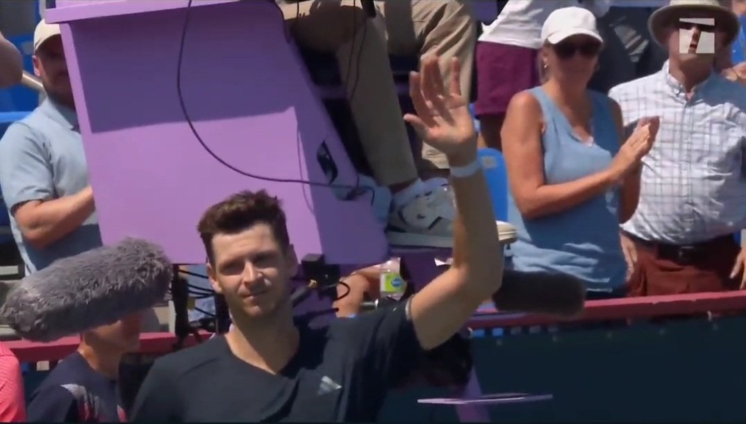 TheTennisLetter's tweet photo. Hurkacz d. Marcos Giron 7-5 4-6 6-2 in Montreal

Last time we saw Hubi, he was forced to retire during his 4th round match at Wimbledon..

He was just finding his rhythm again.

Battling through another setback...

But a good win to start.

🇵🇱 https://t.co/Drfz8i8K0B