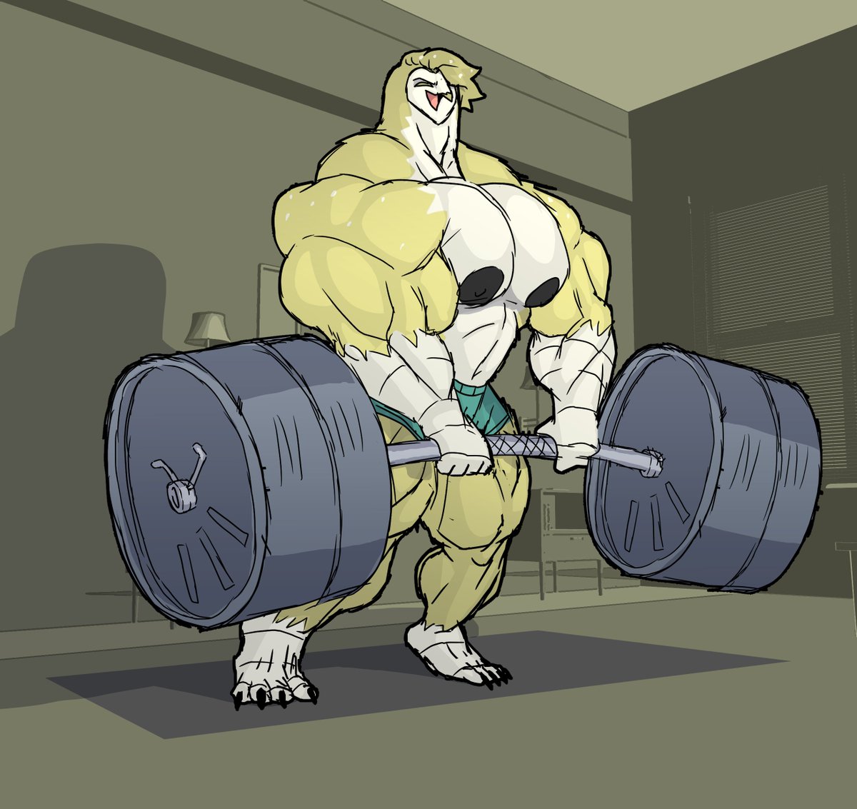 HIMB0WL's tweet photo. NNNGHHHH Y-YEAHH...~~

DEADLIFTING IS WHAT MAKES DAD A REAL MAN~

I know you are staring at me sweetie~ So come and wipe off all my filthy sweat, because i need a few more REPS~

Then i will deadlift your fat sweet ass~ https://t.co/hheGCaDqXG