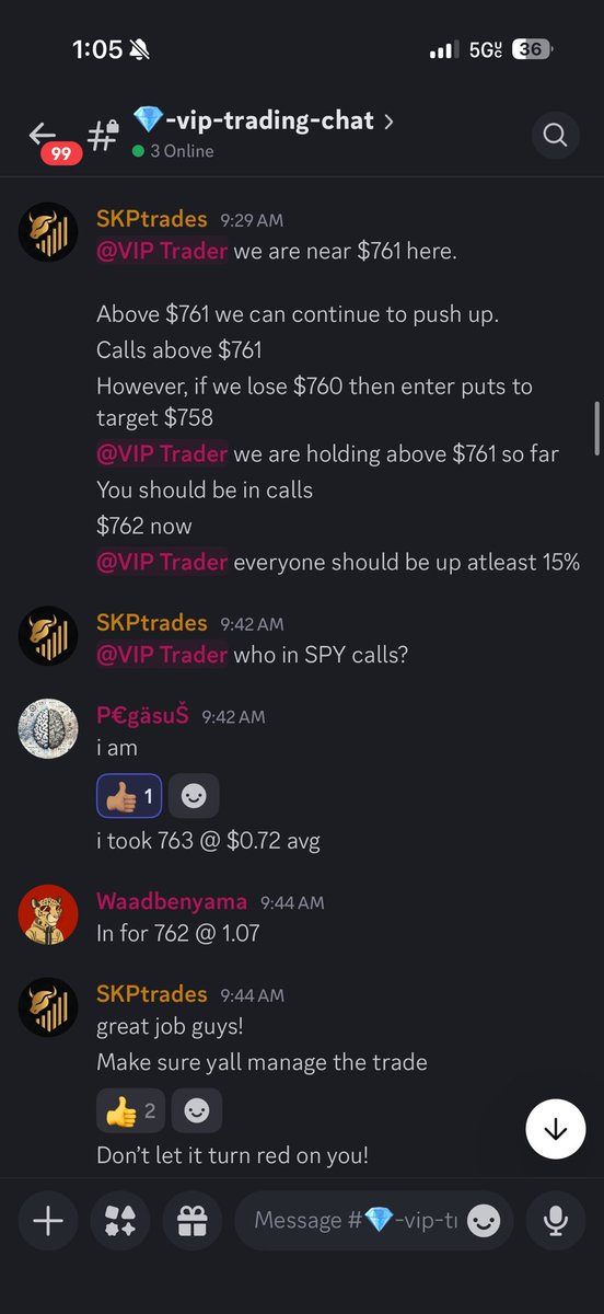 SKPTrades's tweet photo. Trading community went absolutely crazy today. 

Catching a trend day and staying in for the full ride! 

I told VIP, above $761 take calls. 

We all entered, made great returns 100%-200% and then left our runners to do the work! 

1000% day came smooth! 

MEMBERS MADE $7k++ https://t.co/ScJ00nqtMR